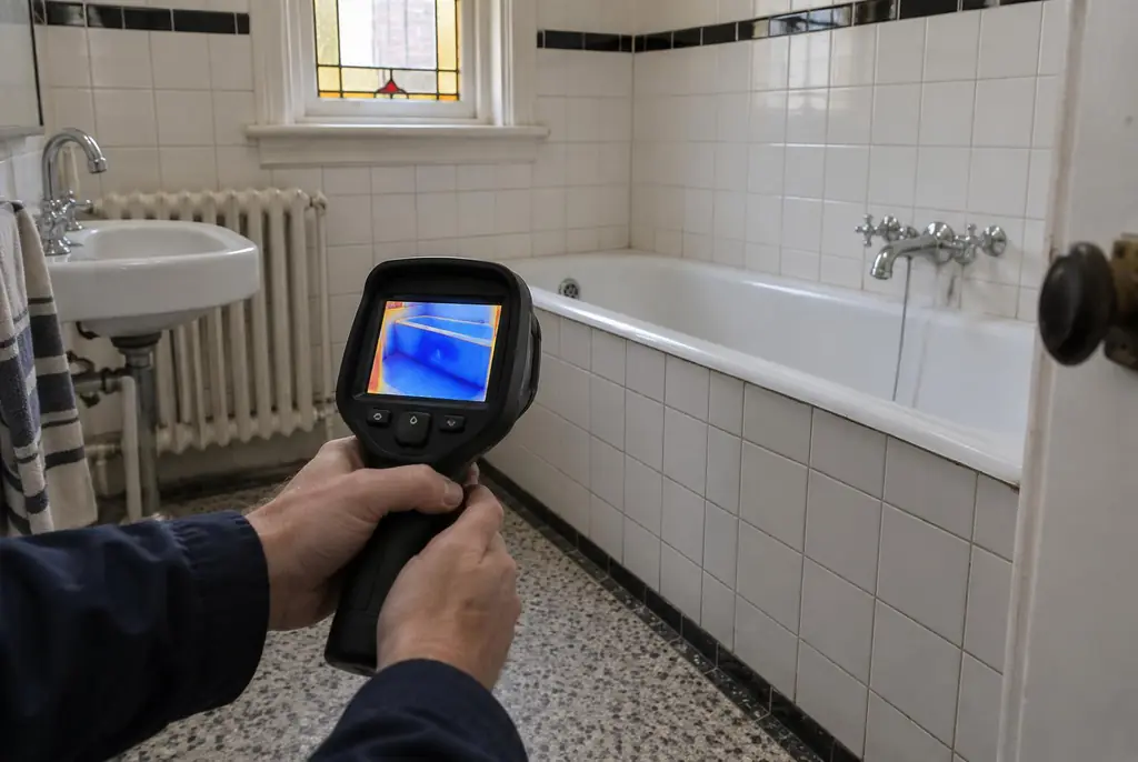 Lekdetectie Westbroek – onderzoek in een badkamer van een oudere woning