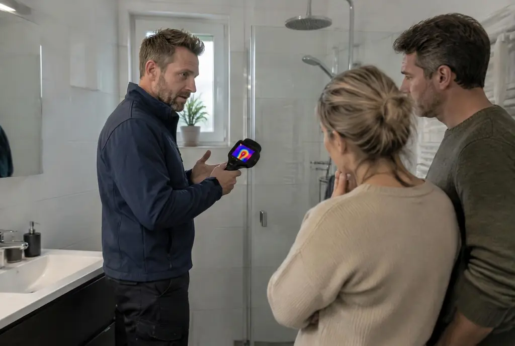Lekdetectie Westbroek – specialist legt bevindingen uit aan bewoner